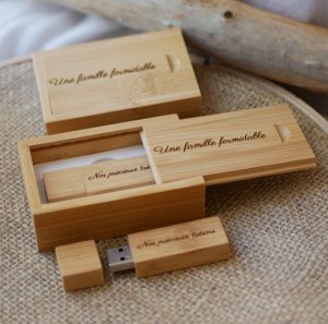 chaves usb personalizadas e caixa de madeira