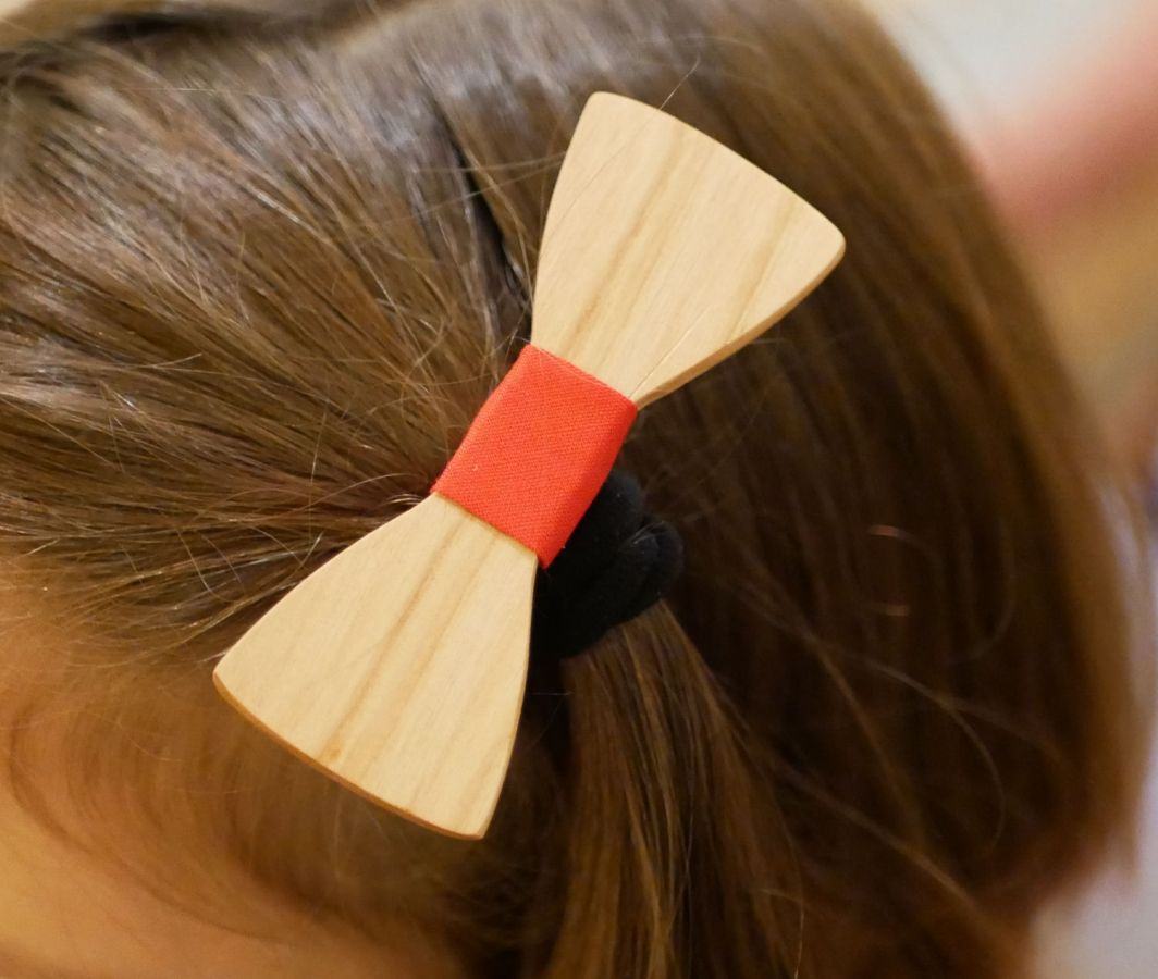 Acessório de cabelo personalizável Gravata de laço sobre elástico