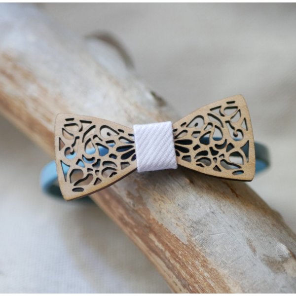 Pulseira de couro com la&ccedil;o de madeira em miniatura, personaliz&aacute;vel