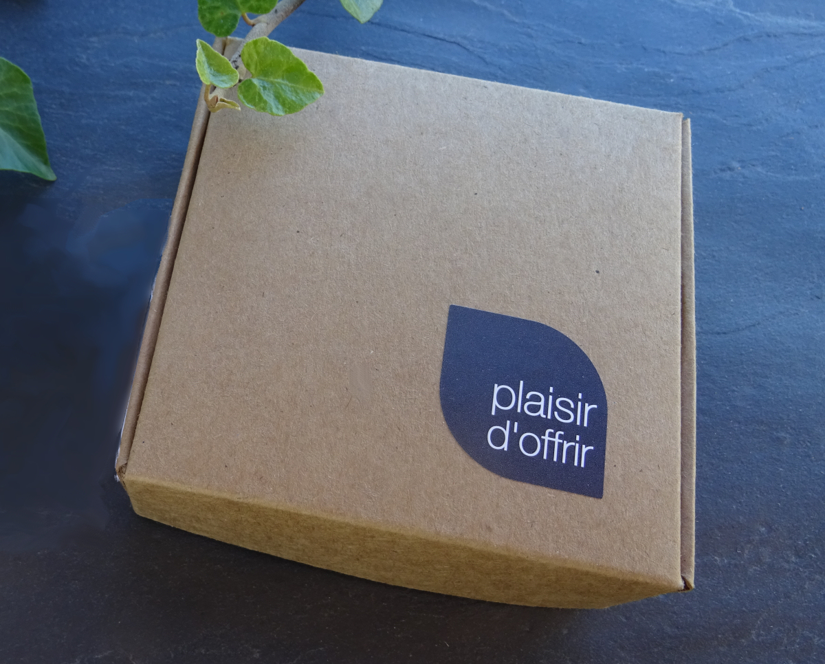 Petit coffret cadeau en carton pour clé USB.