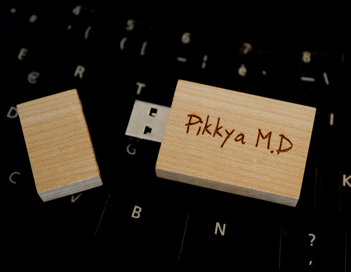 Chave USB de madeira de 32 GB, rectangular, a personalizar através de gravação