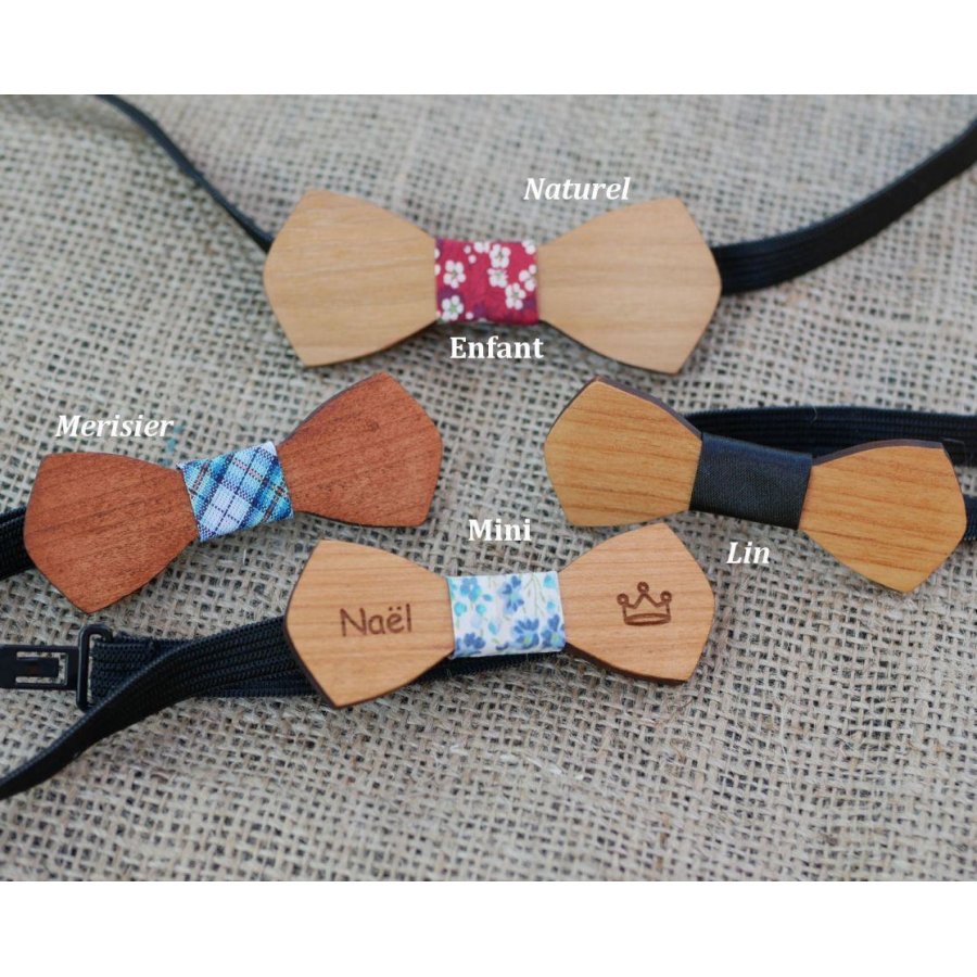 Laço de laço de madeira Mini "le rablé" para crianças para personalizar