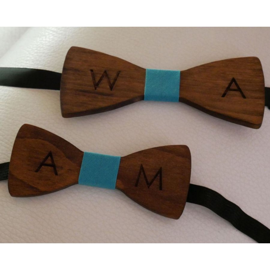 Laço de madeira de nogueira personalizado para crianças