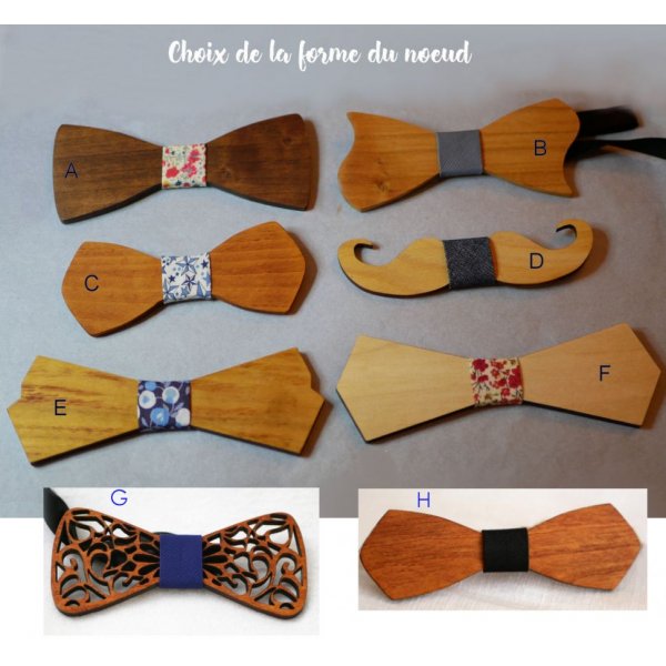 Bolsa de cetim roxa e gravata-borboleta de madeira &agrave; sua escolha