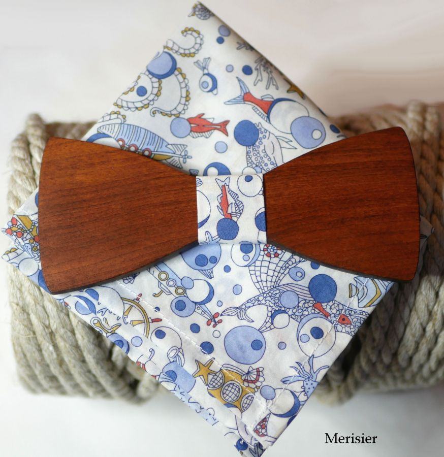 Bolsa de laço de marinheiro Liberty Ocean em madeira, personalizável