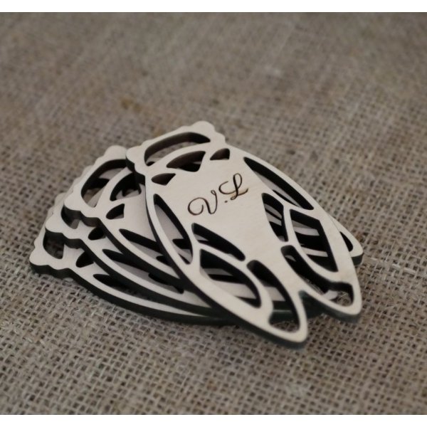 4 Bases de madeira Cicadas de madeira para personalizar