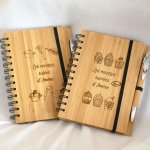 Caderno em madeira Receitas de cozinha para personalizar