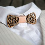 Mini laço de madeira com curvas elegantes