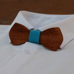 Gravata de madeira francesa para homens "le rablé" de tamanho pequeno e personalizável