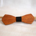 Gravata de madeira francesa para homens "le rablé long" personalizável