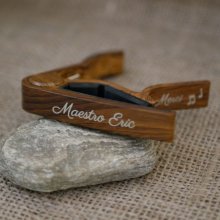 Capo de guitarra em alumínio com gravação em ouro para ser personalizado