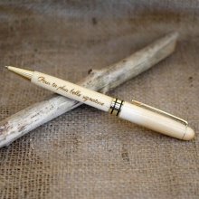 Caneta de madeira leve gravada para personalizar