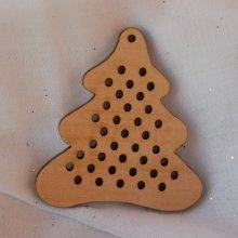 Árvore de Natal de madeira para bordar você mesmo 