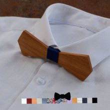 Laço longo pontiagudo em nogueira para ser personalizado Presente para homem
