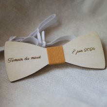Laço de madeira de choupo leve para personalizar