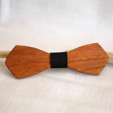 Gravata de madeira francesa para homens "le rablé long" personalizável