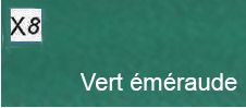 X8- Verde esmeralda (acetinado)